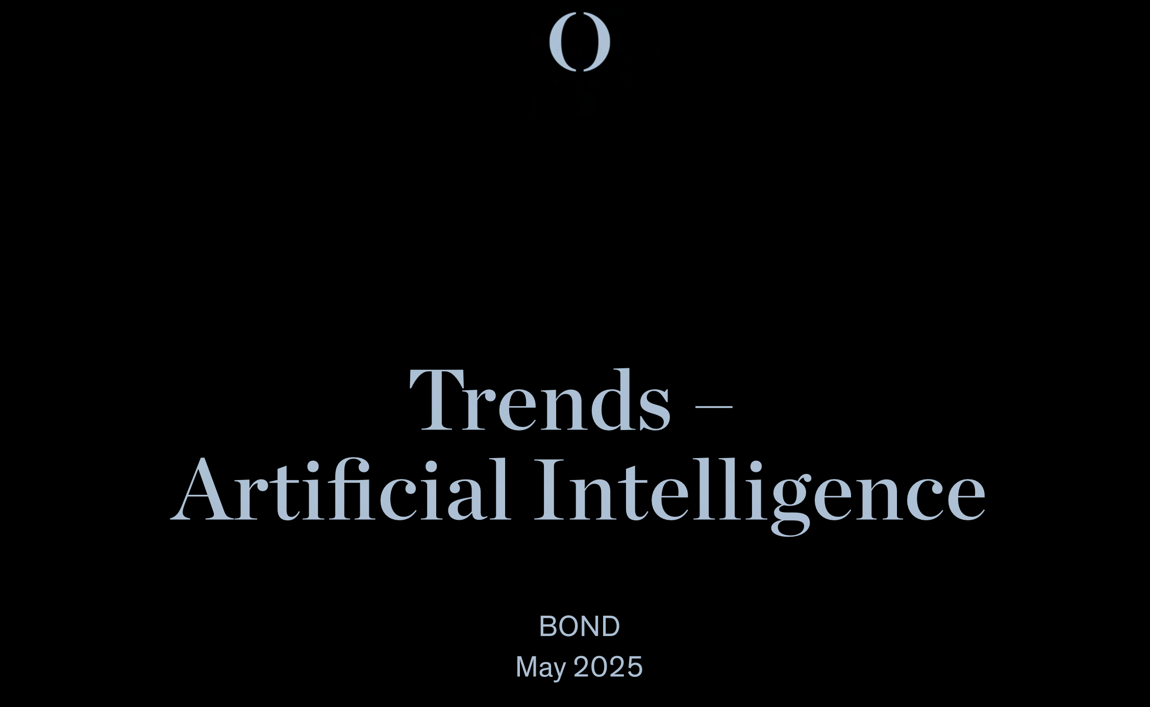 Trends — Artifical Intelligence, May 2025